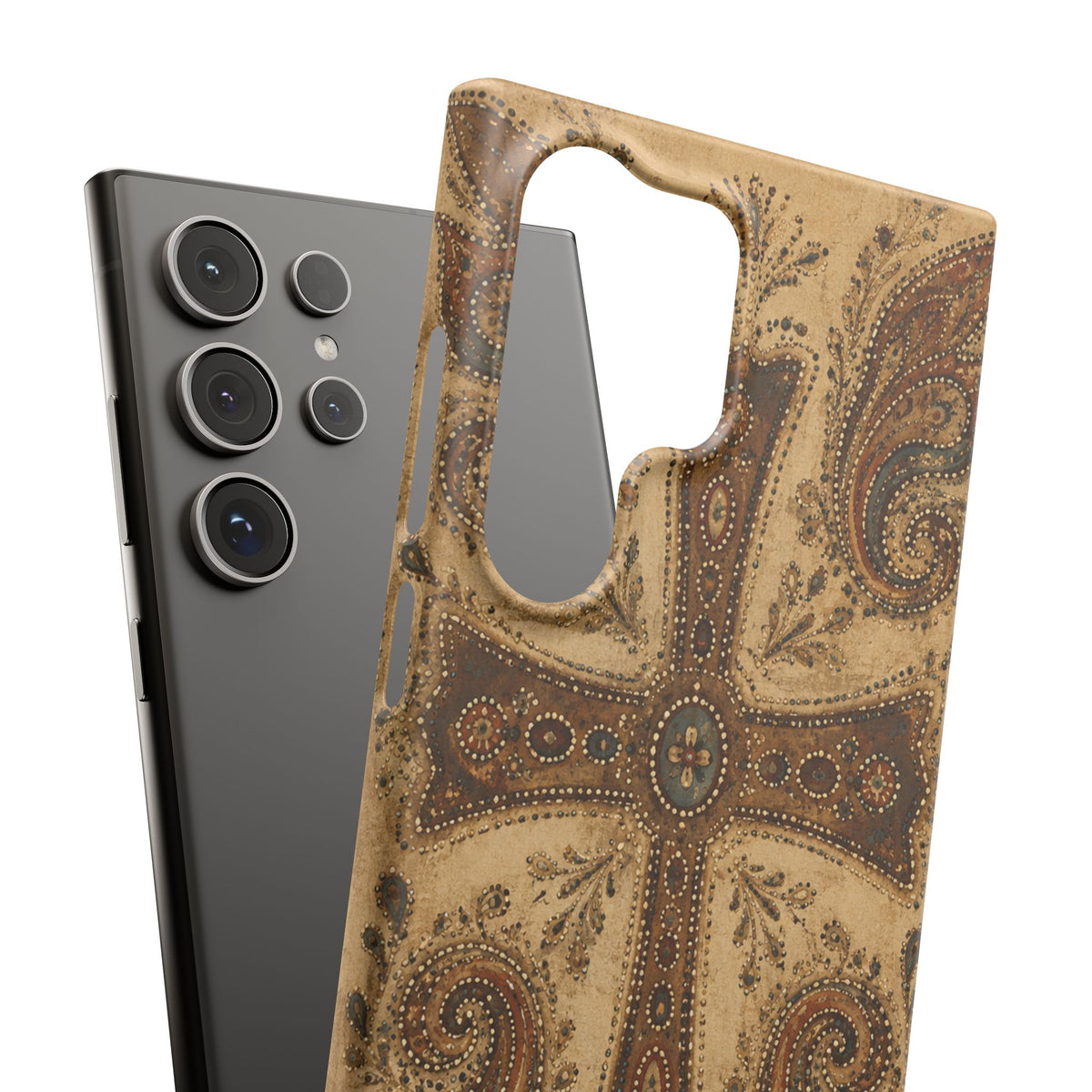 Cross Paisley Snap Case