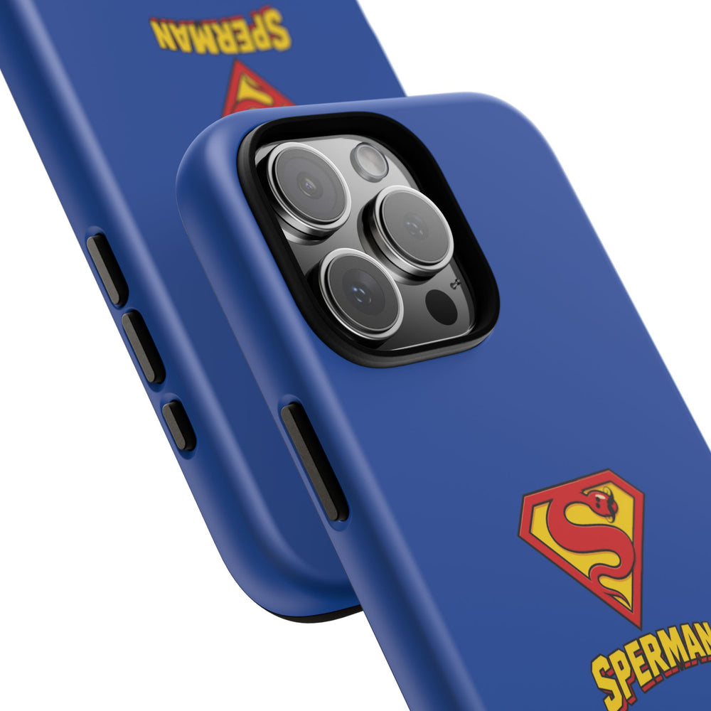 "SPERMAN" Parody Logo Tough Phone Case