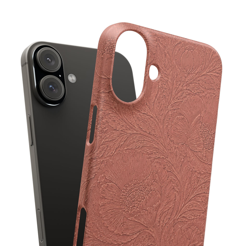 Embossed Floral Snap Case