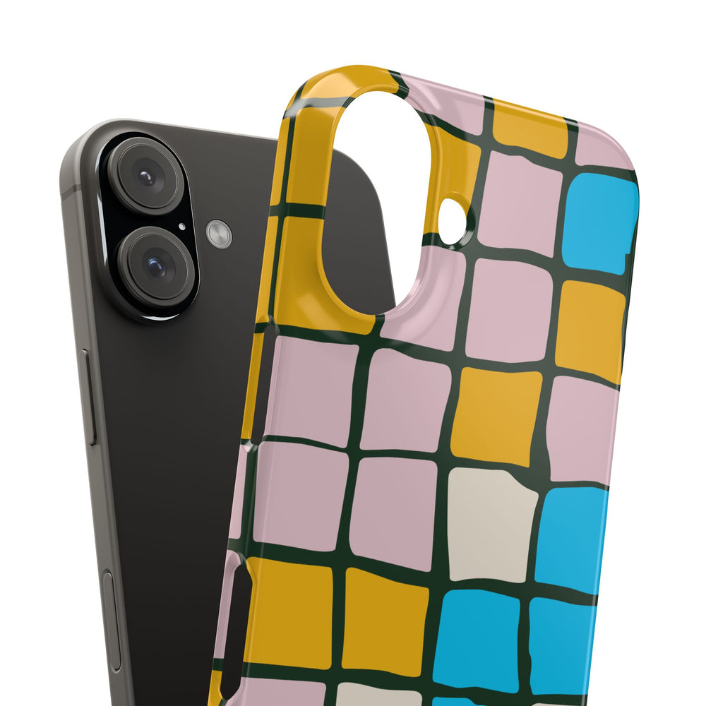 Color Grid Snap Phone Case