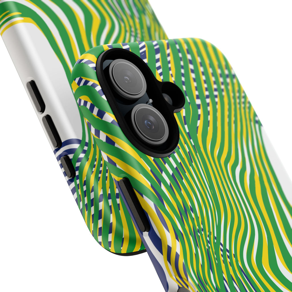 Abstract Green Wave Phone Case
