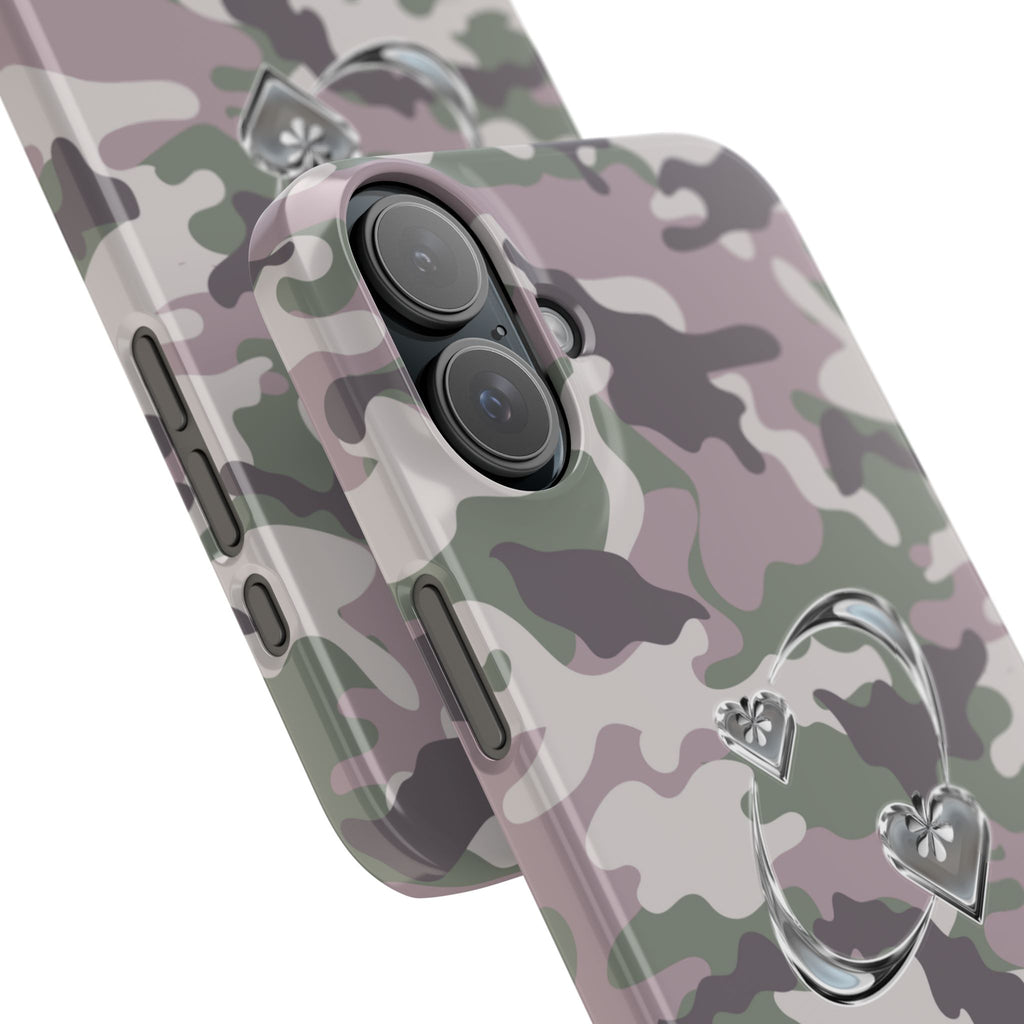 Camouflage Heart Snap Phone Case