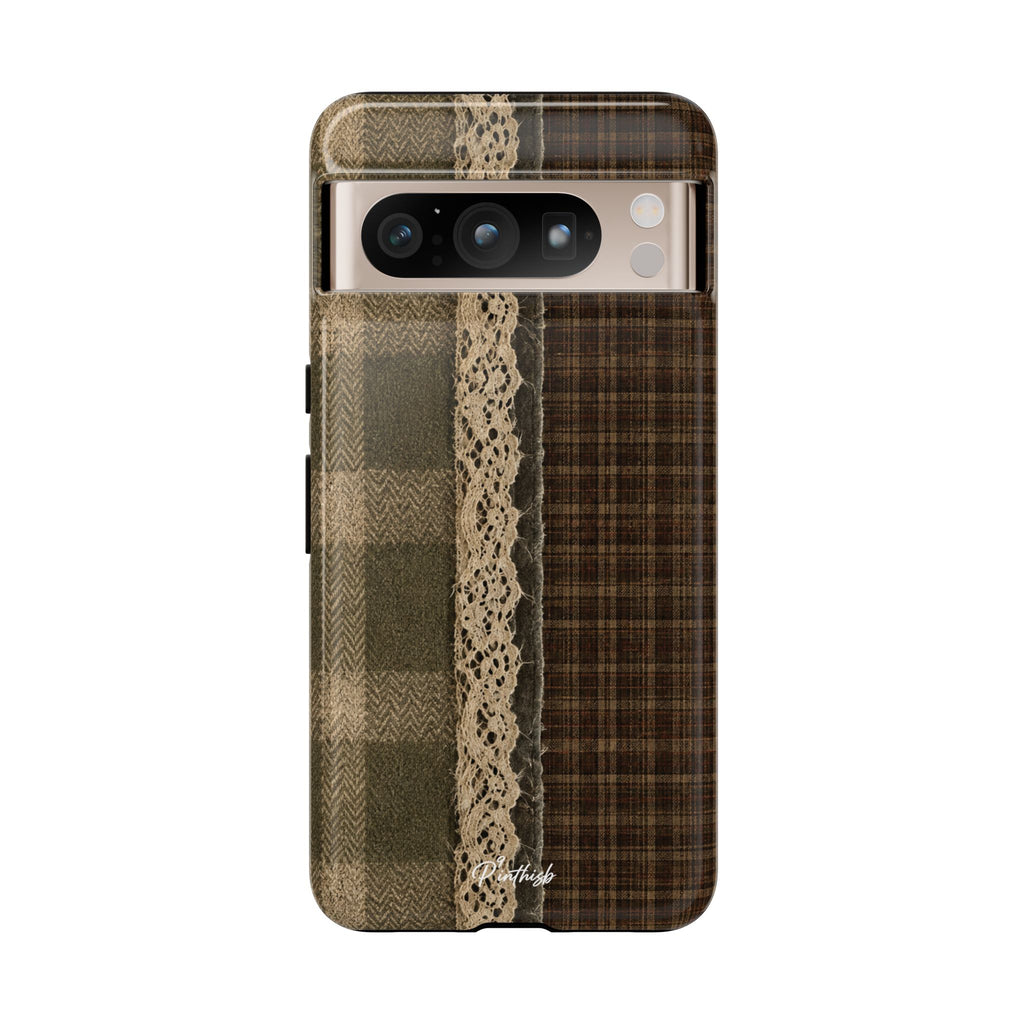 Plaid Lace Tough Phone Case