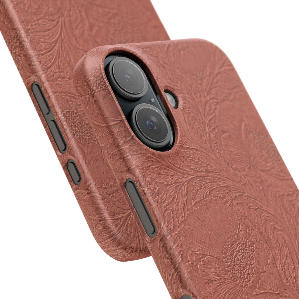 Embossed Floral Snap Case