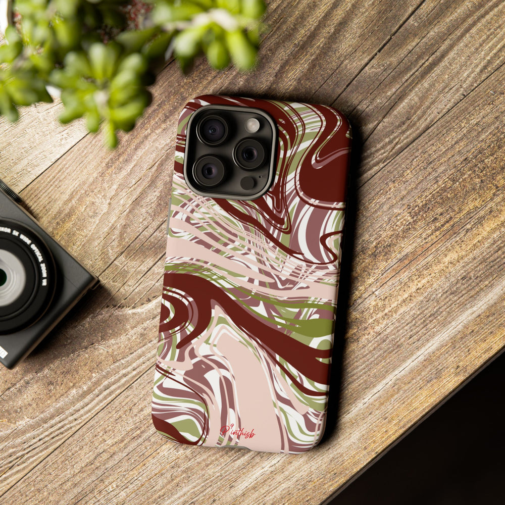 Abstract Marbled Tough Phone Case