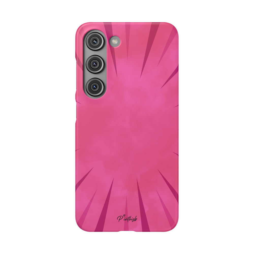 Pink Burst Snap Phone Case