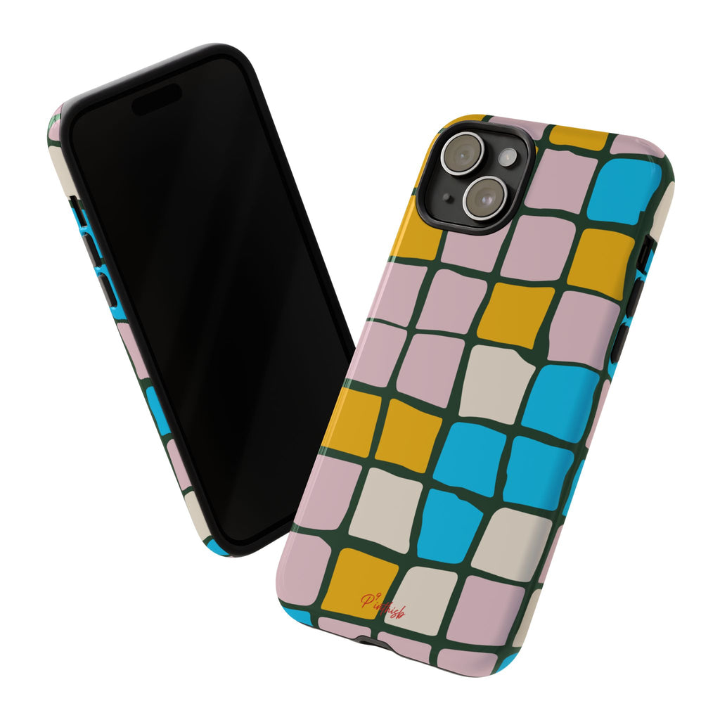 Color Grid Tough Phone Case