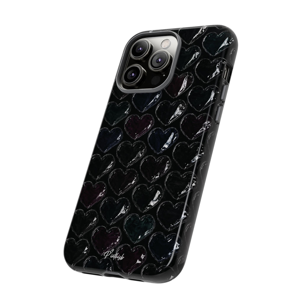 Black Pop Hearts Tough Case