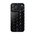 Black Pop Hearts Snap Case