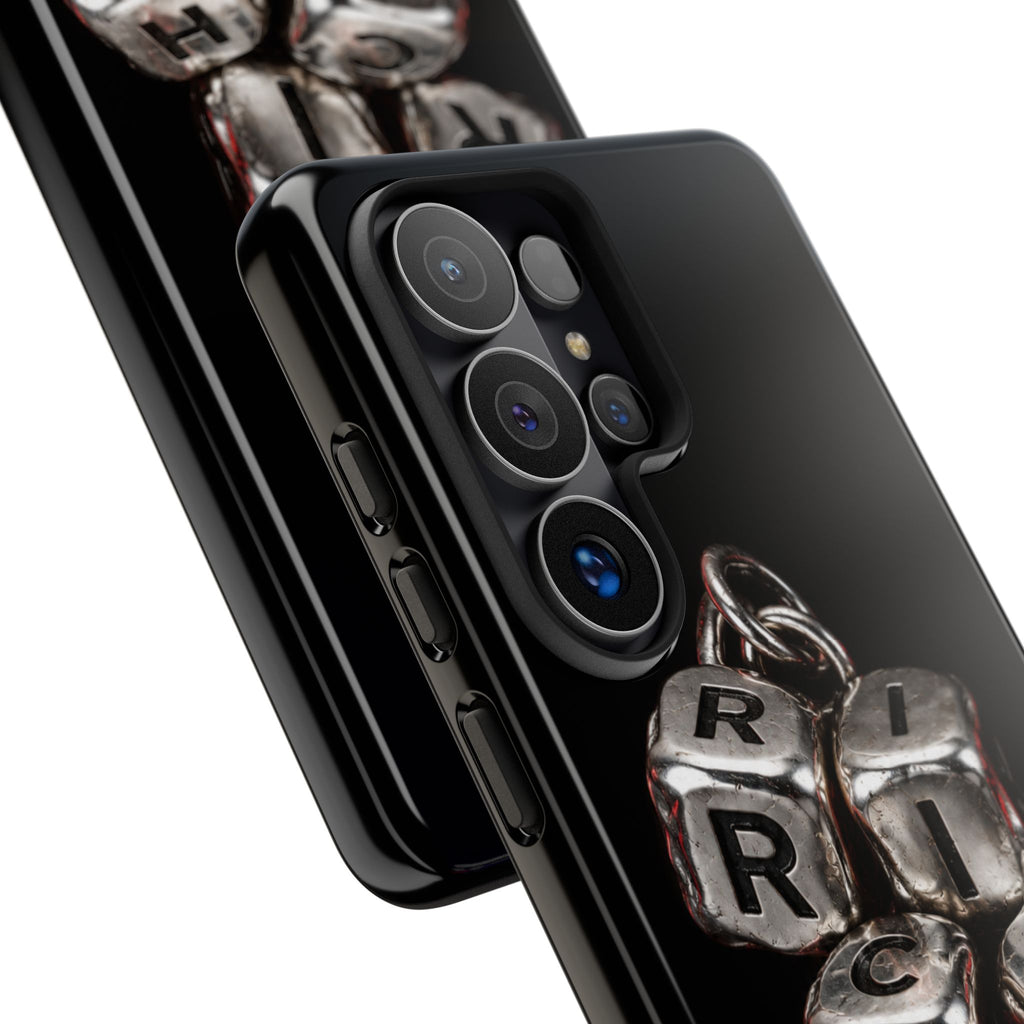 Metallic Dice 'RISK' Phone Case