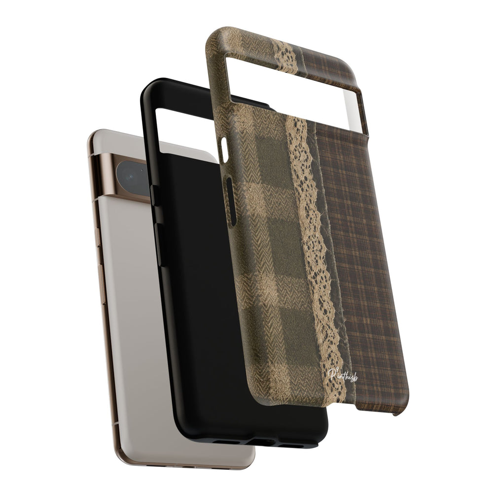 Plaid Lace Tough Phone Case