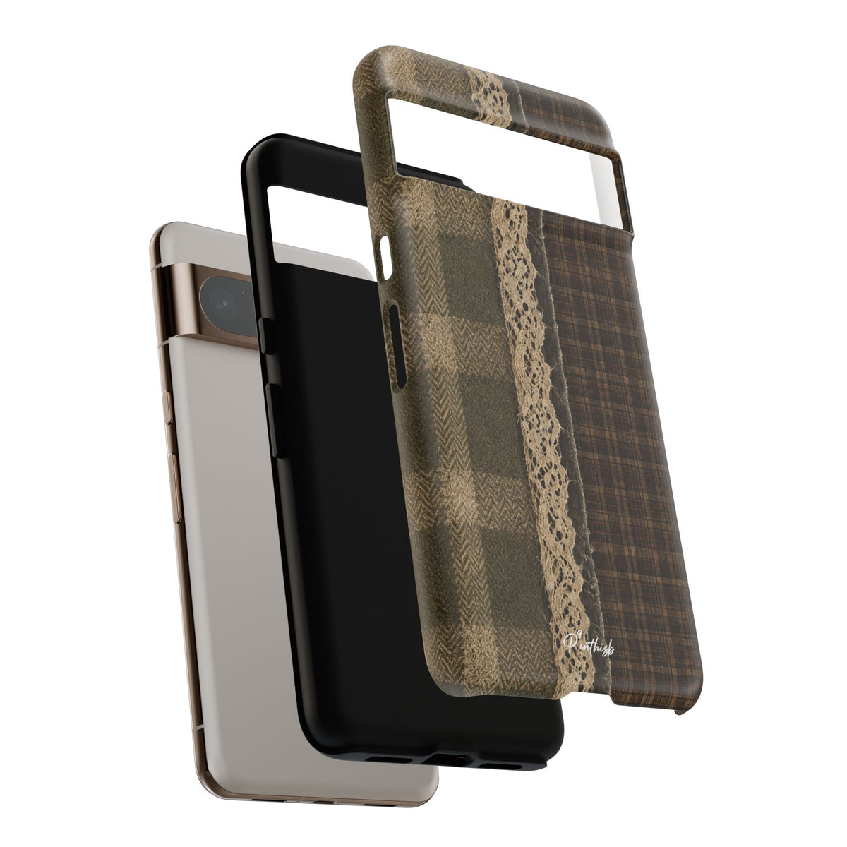 Plaid Lace Tough Phone Case