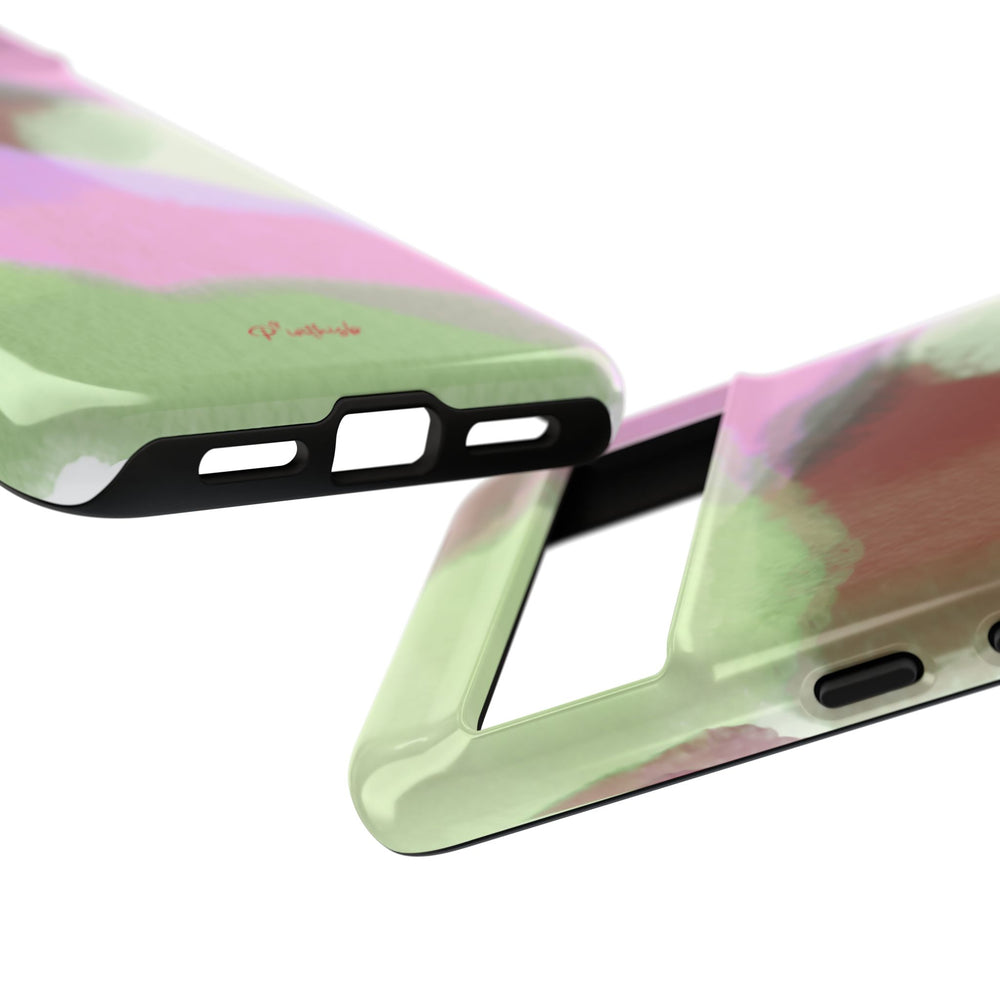 Abstract Pastel Camouflage Tough Phone Case