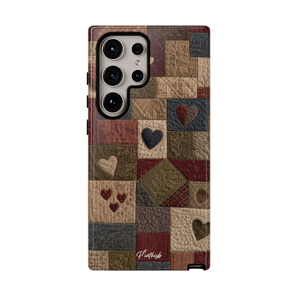 Patchwork Hearts Phone Case
