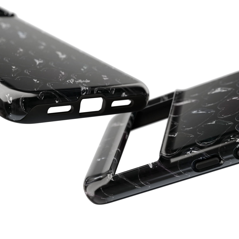 Black Pop Hearts Tough Case