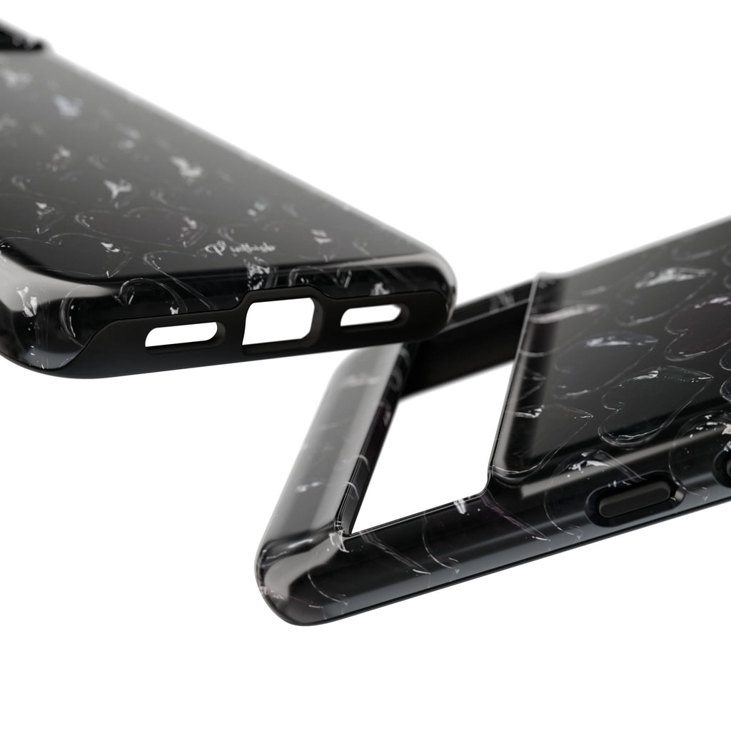 Black Pop Hearts Tough Case