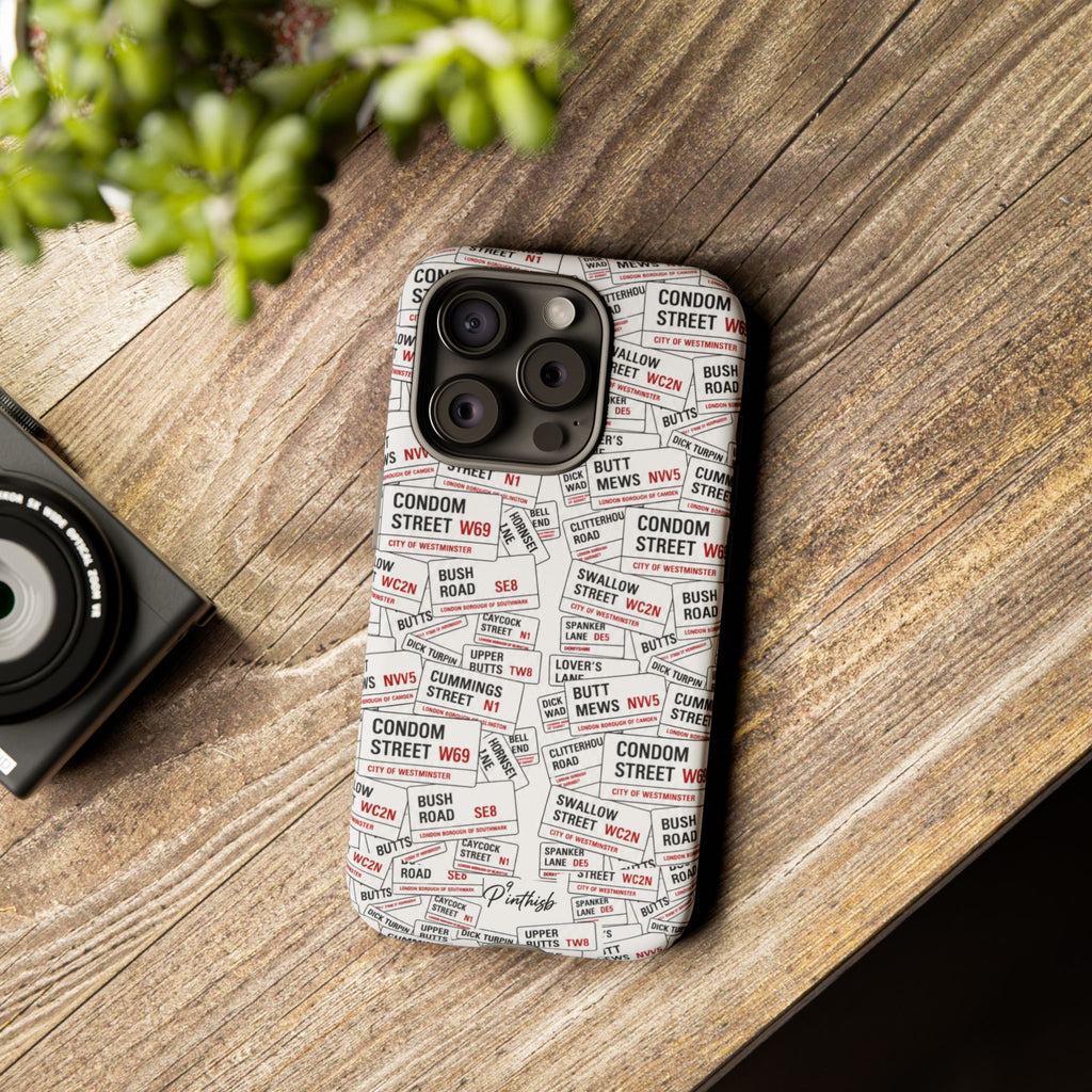 Cheeky London Street Signs Phone Case