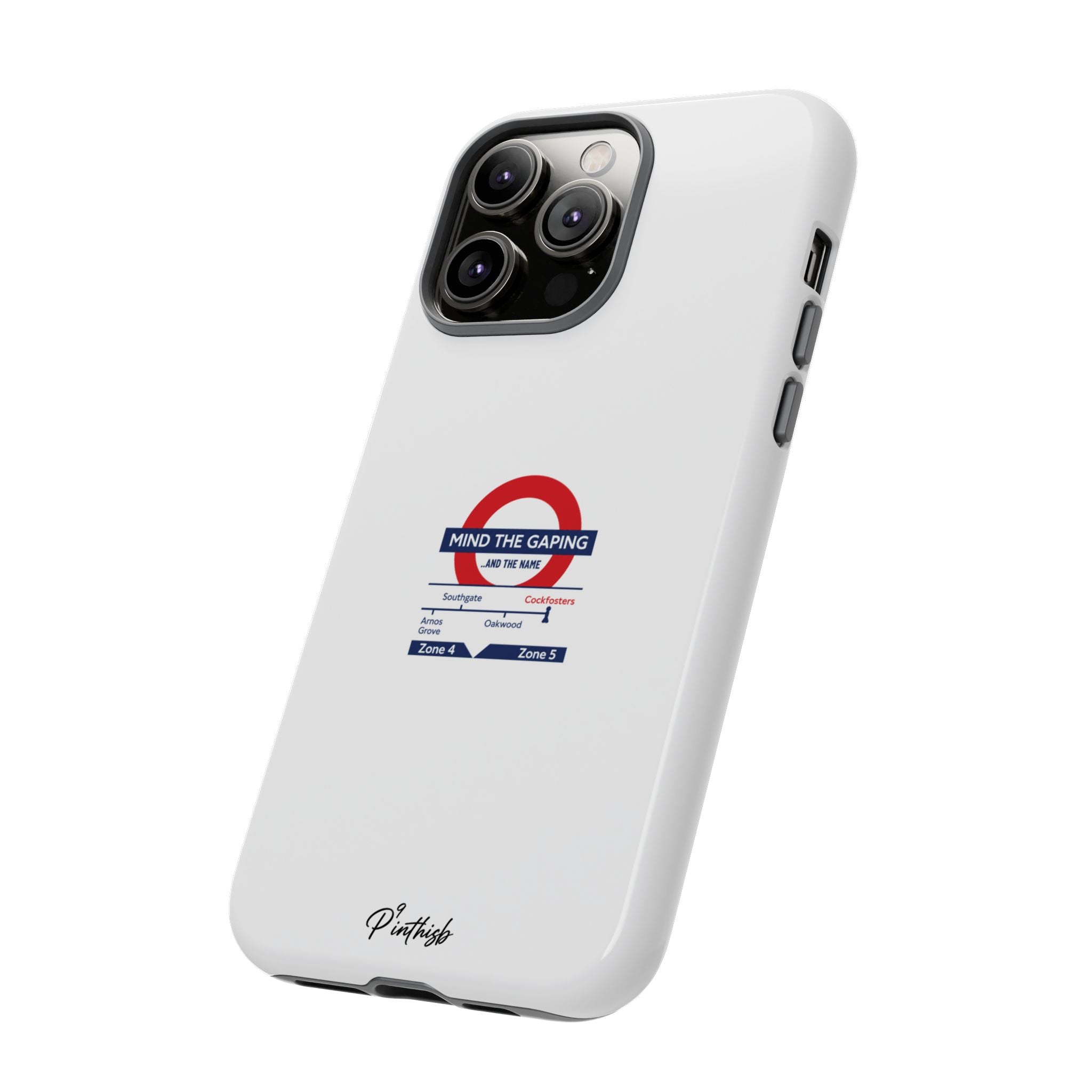 "Mind the Gaping" London Tube Parody Phone Case