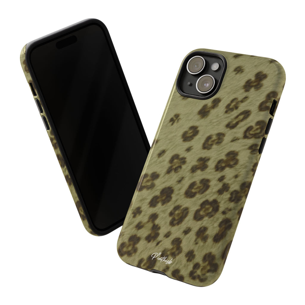 Olive Leopard Print Tough Case