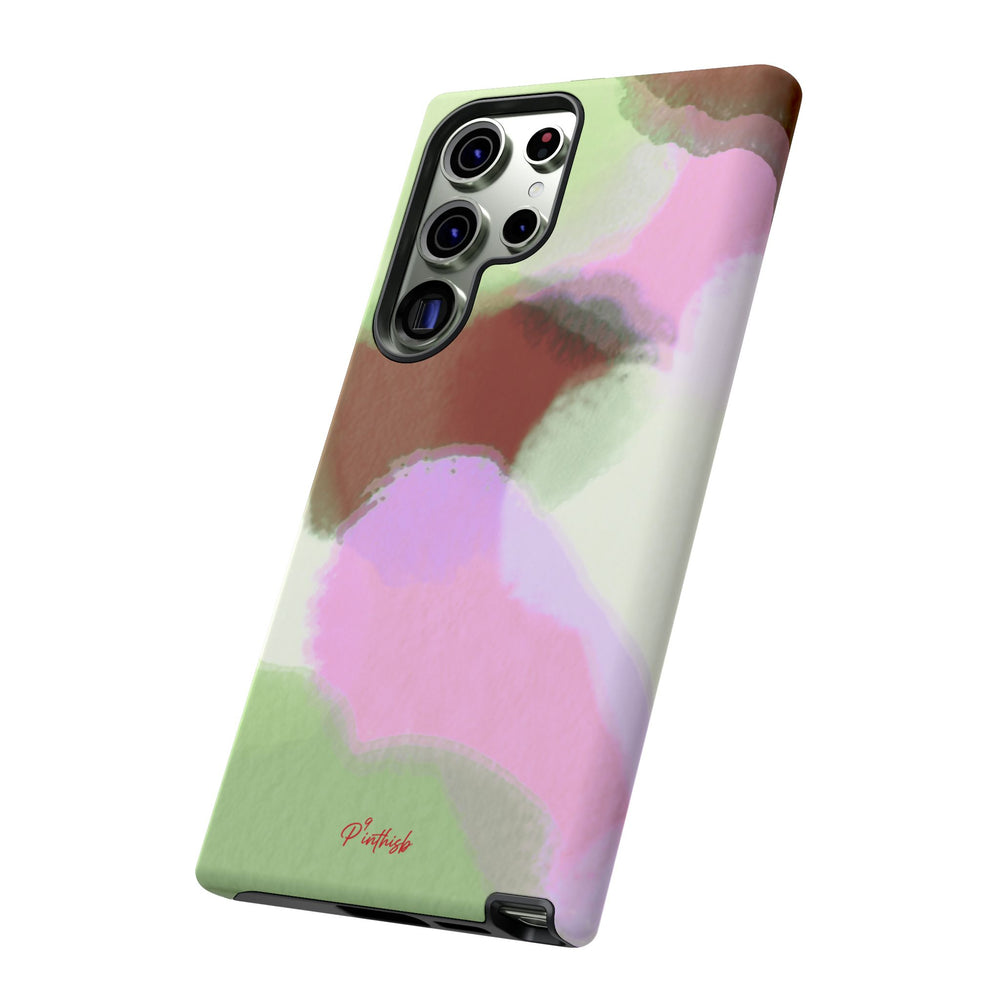 Abstract Pastel Camouflage Tough Phone Case