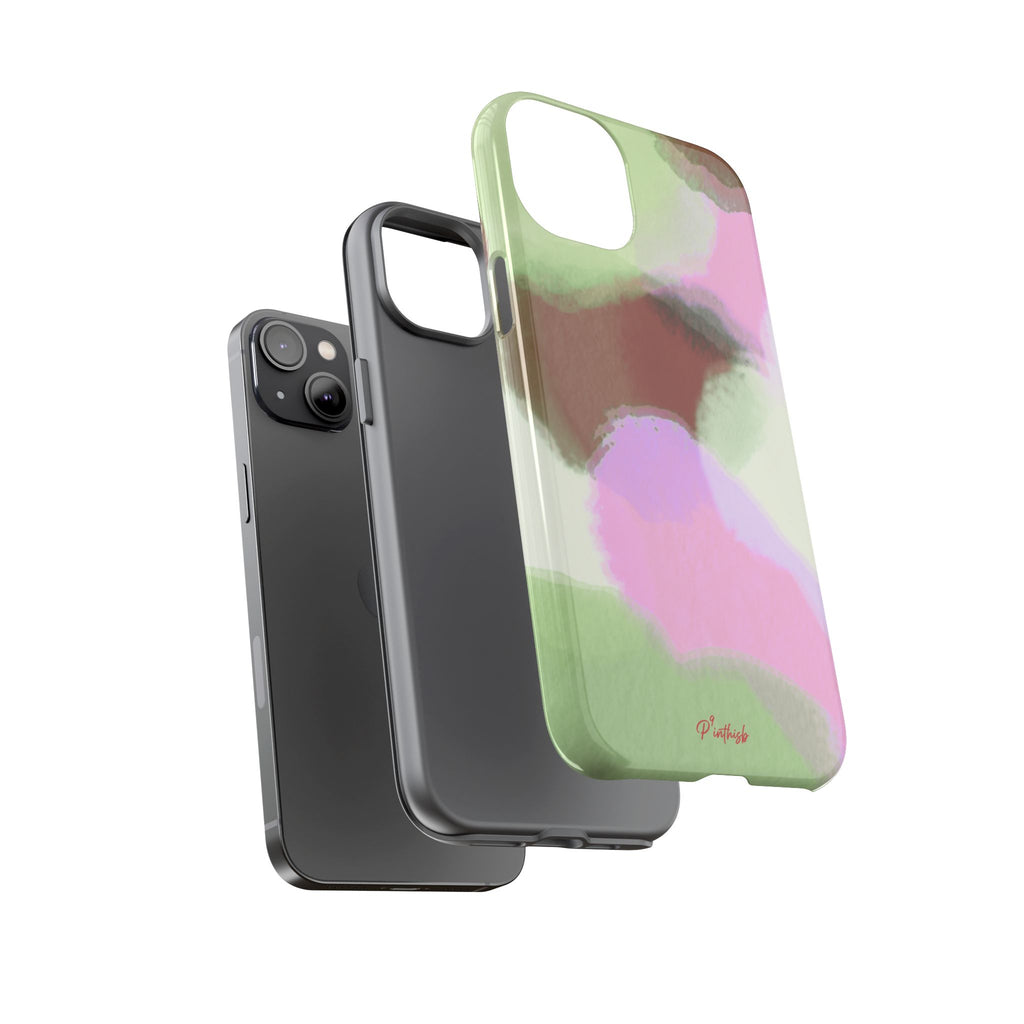 Abstract Pastel Camouflage Tough Phone Case