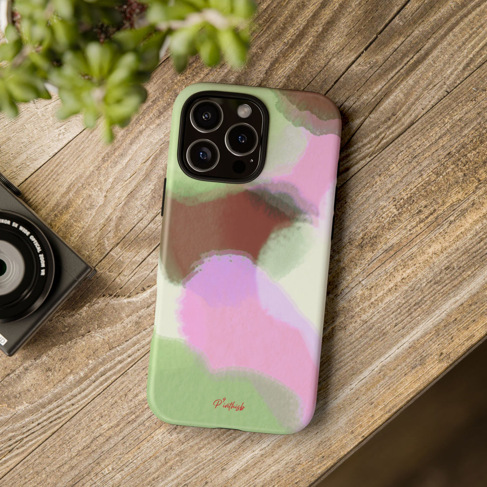Abstract Pastel Camouflage Tough Phone Case