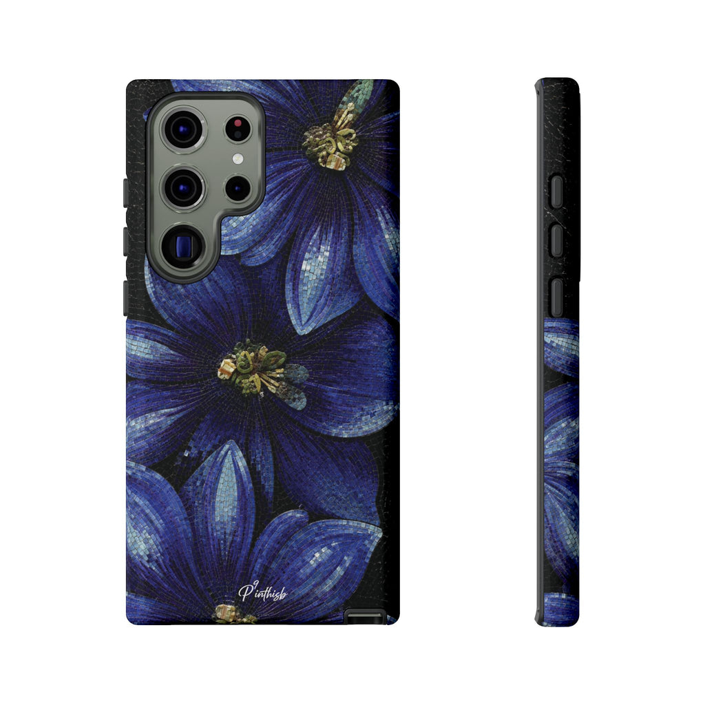 Blue Floral Tough Case
