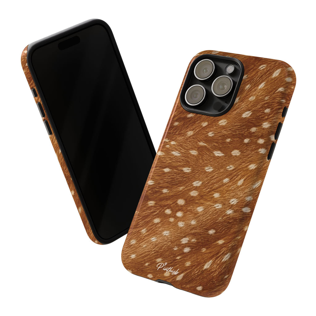 Caramel Deer Pattern Tough Case