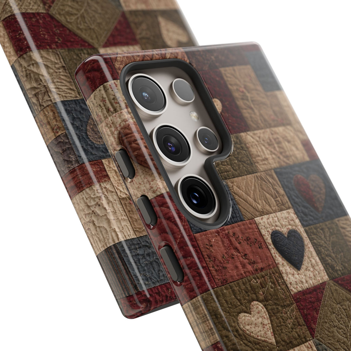Patchwork Hearts Phone Case