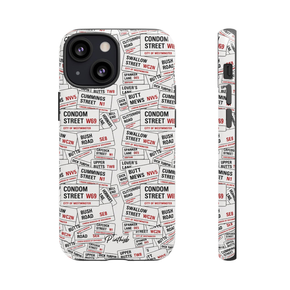 Cheeky London Street Signs Phone Case