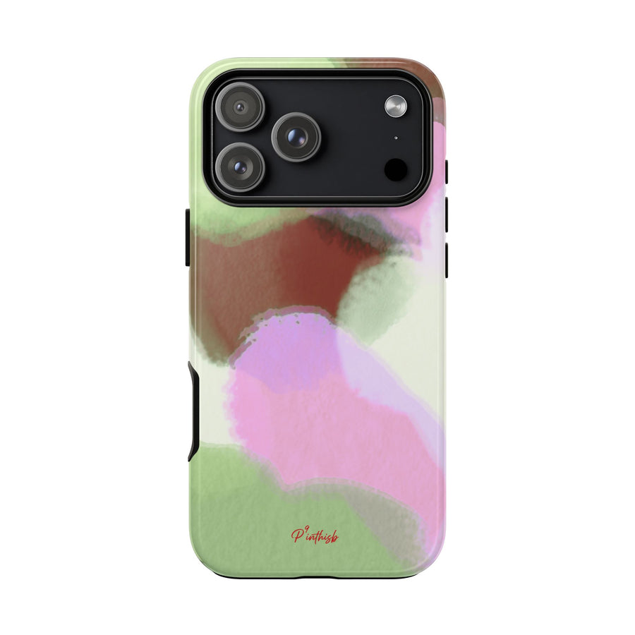 Abstract Pastel Camouflage Tough Phone Case