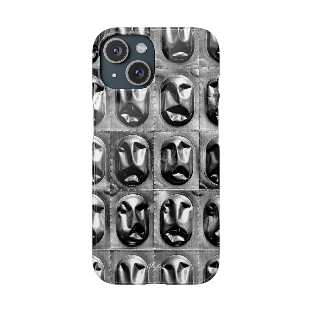 Metallic Mask Grid Snap Case