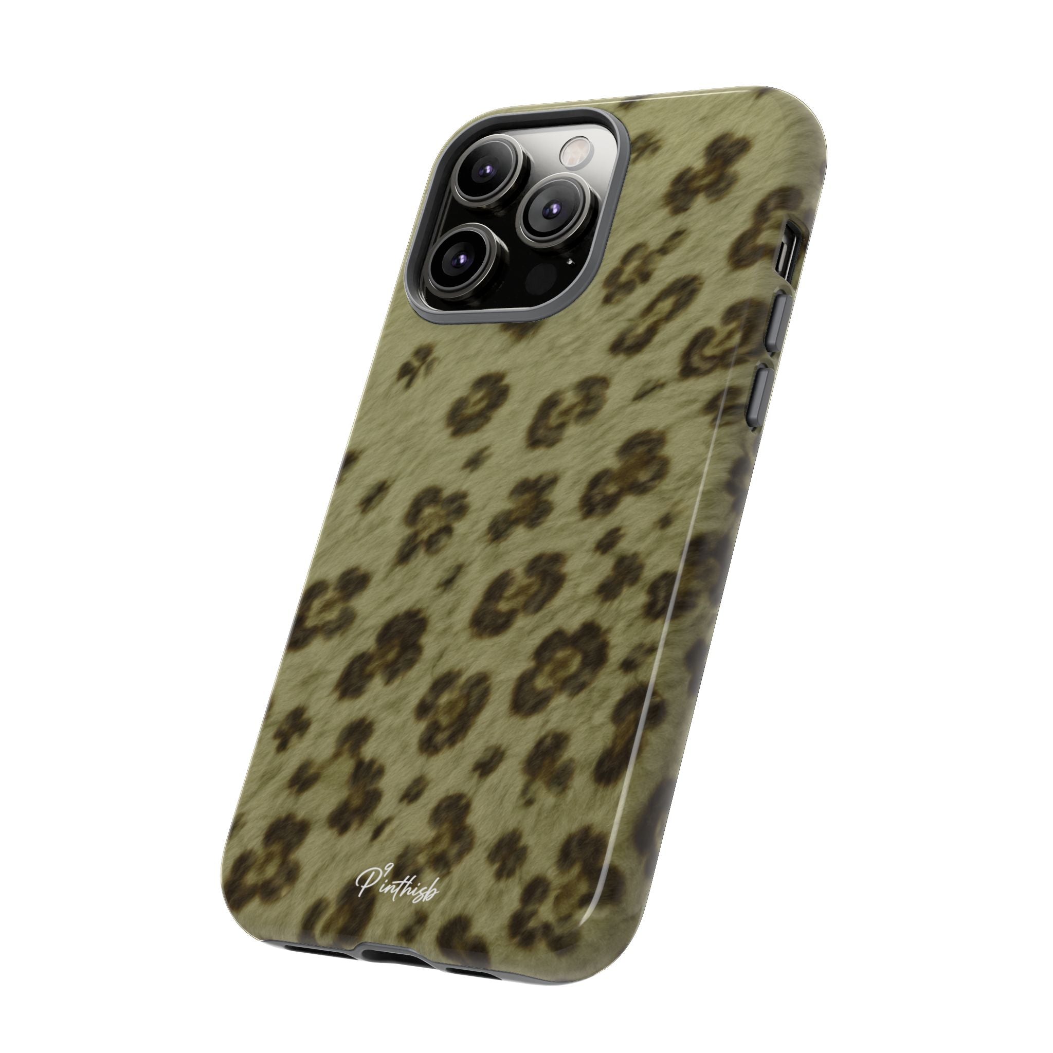 Olive Leopard Print Tough Case