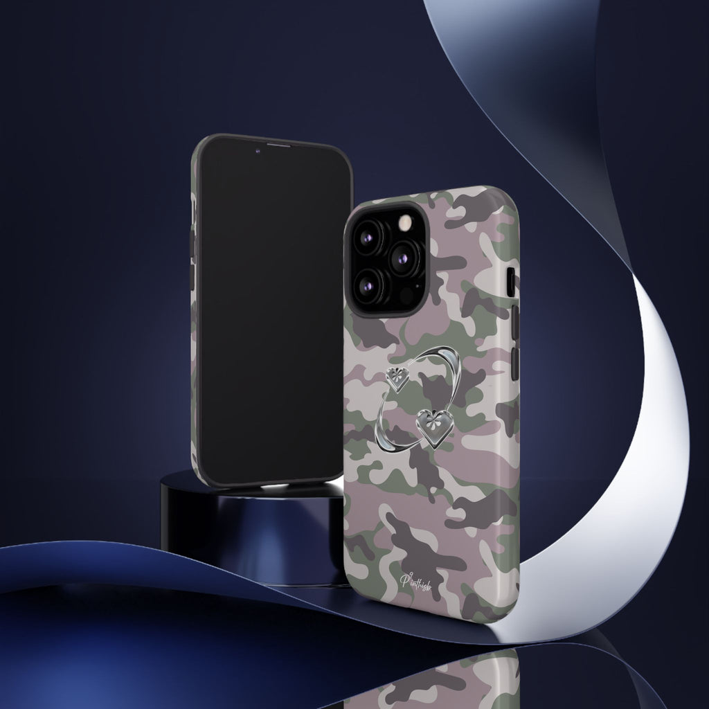 Camouflage Heart Tough Phone Case
