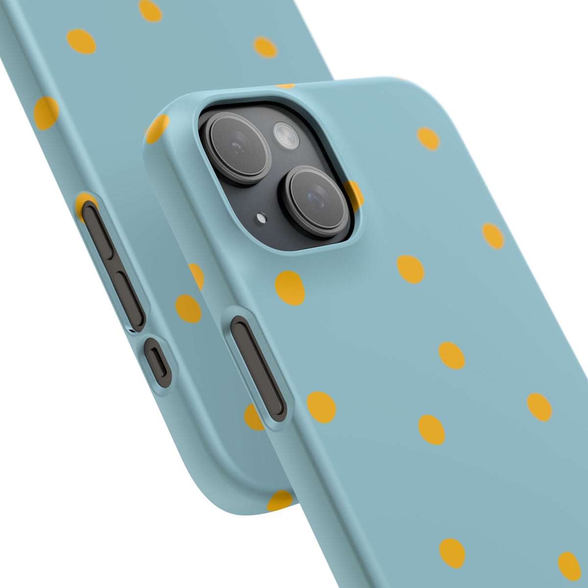 Blue & Yellow Polka Dot Snap Phone Case