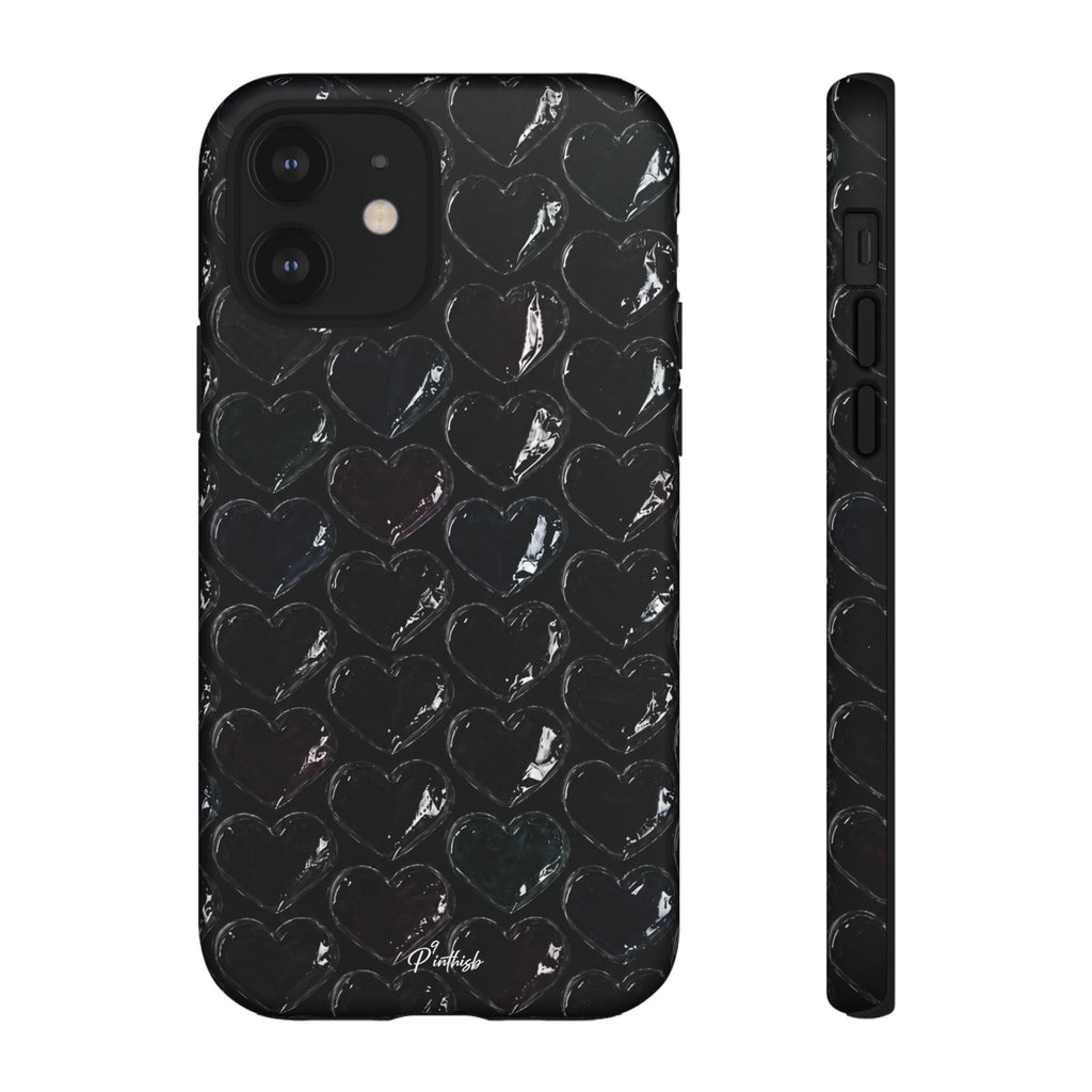 Black Pop Hearts Tough Case