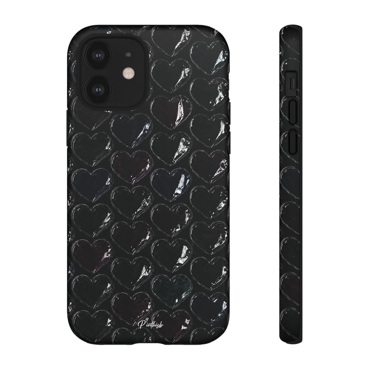 Black Pop Hearts Tough Case