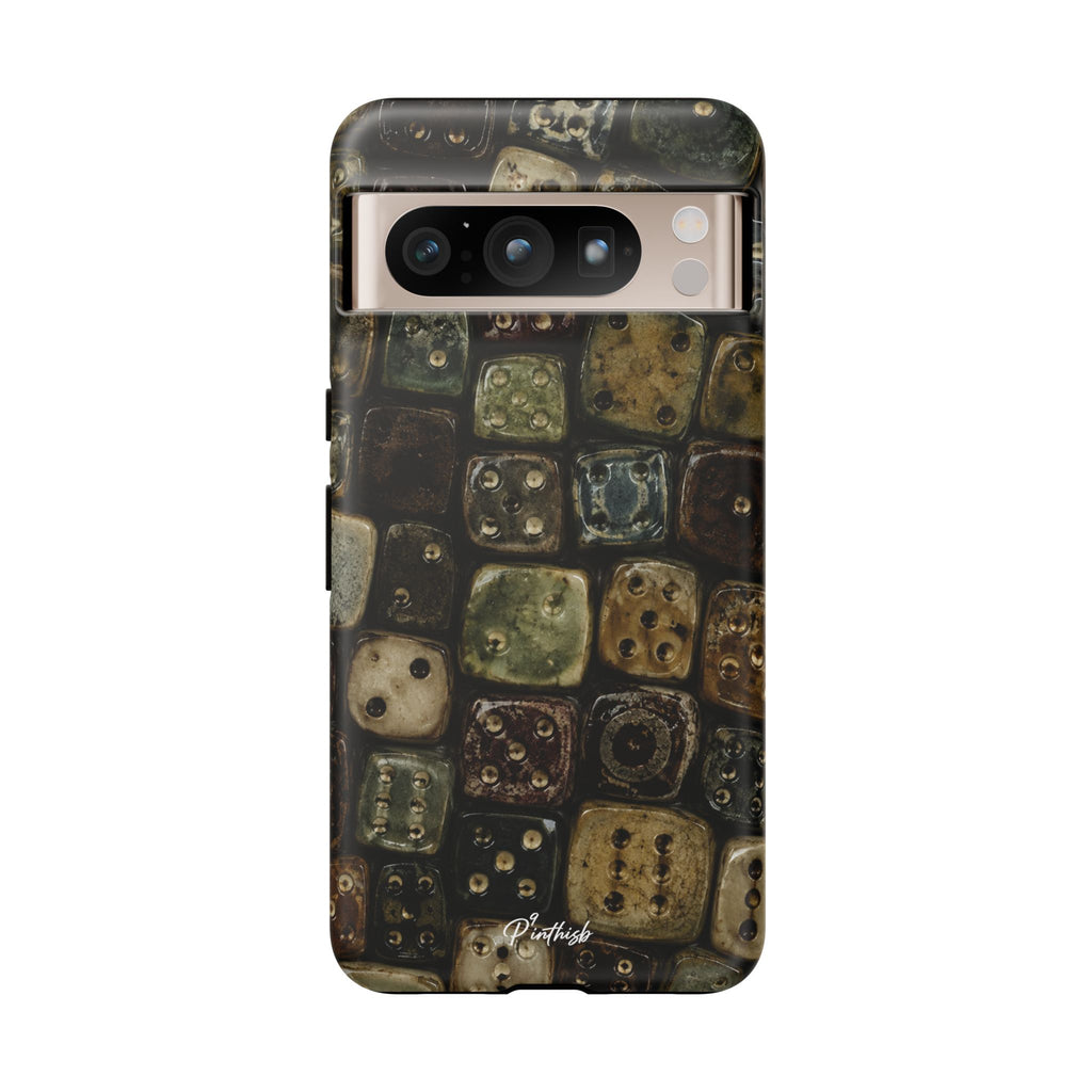 Vintage Dice Tile Phone Case