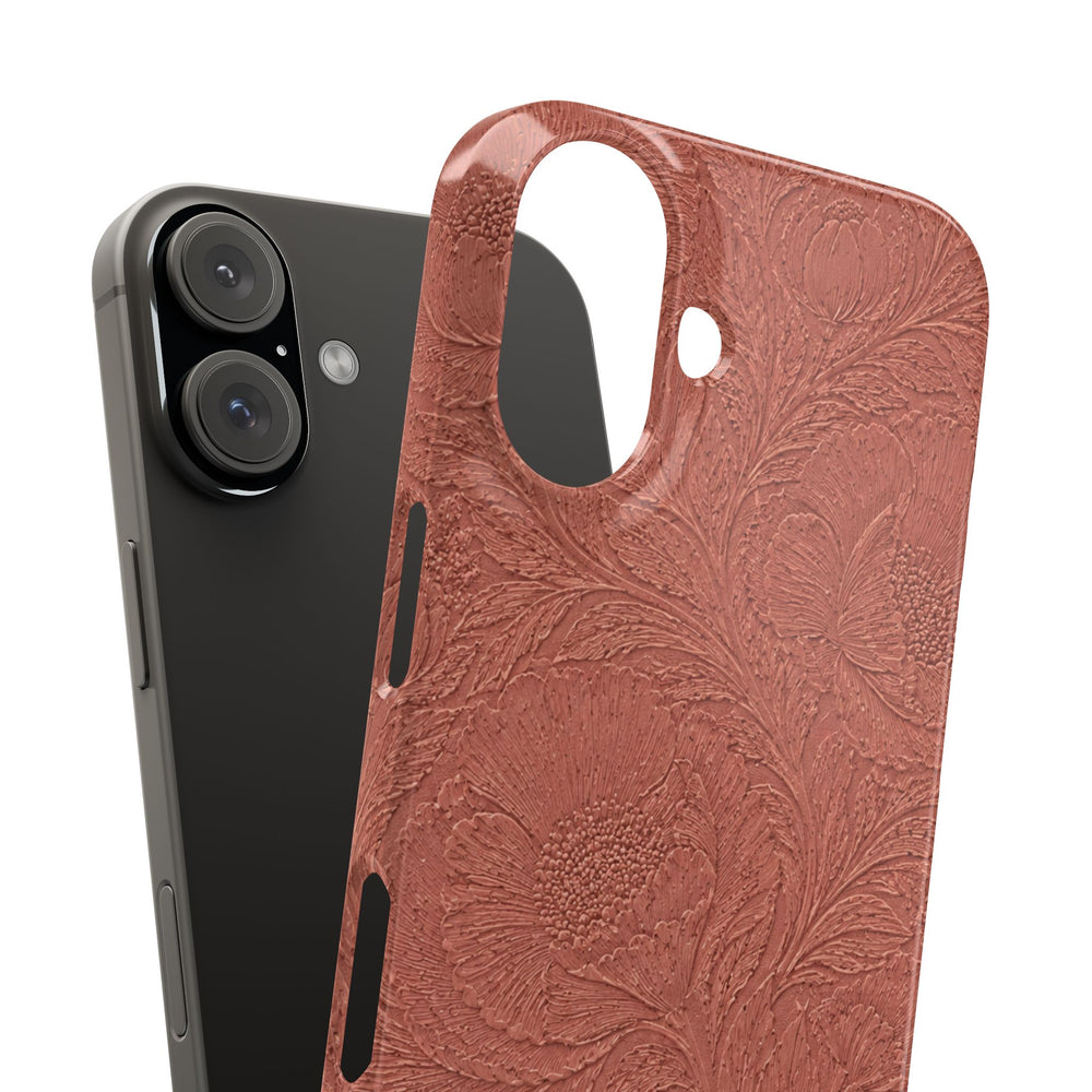 Embossed Floral Snap Case