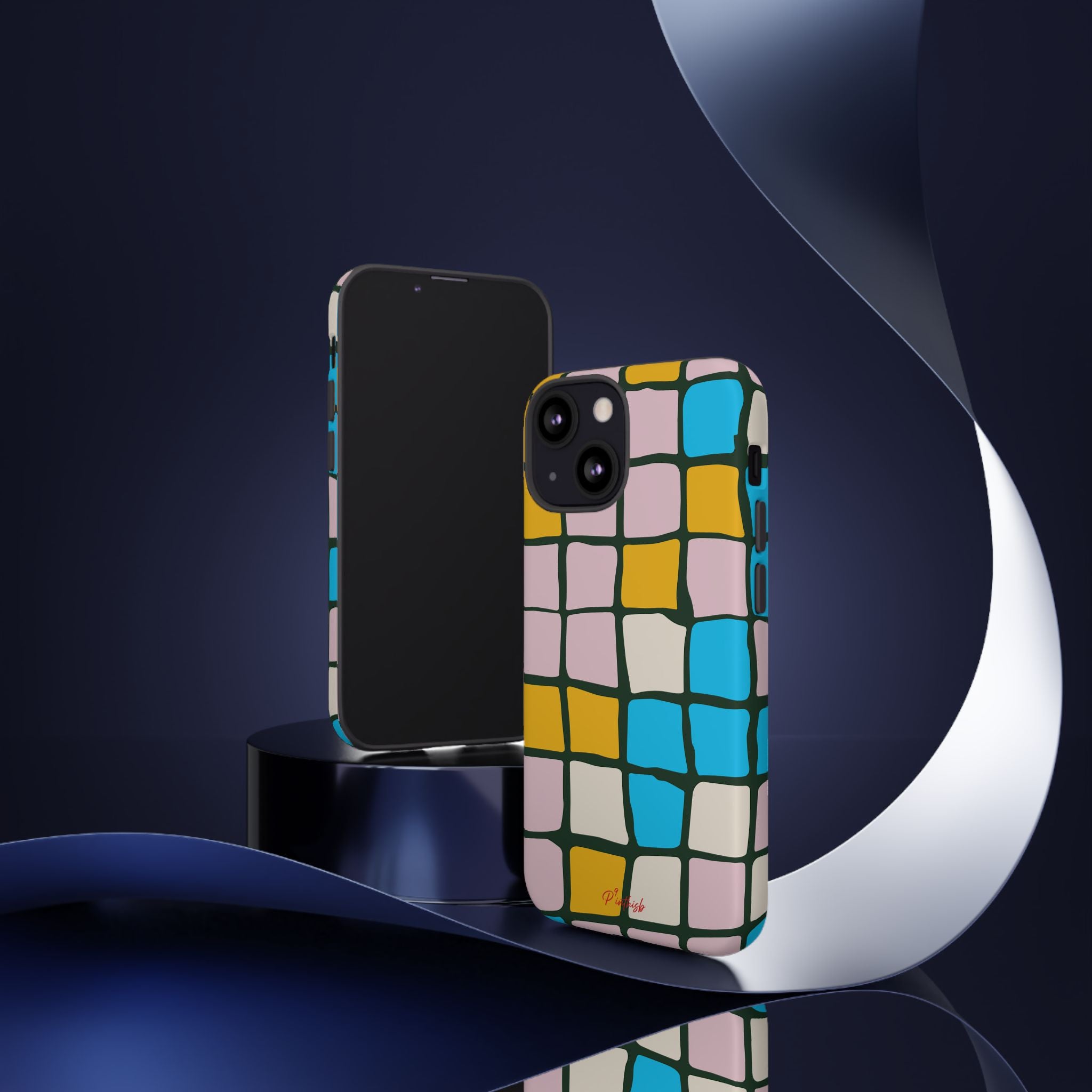 Color Grid Tough Phone Case