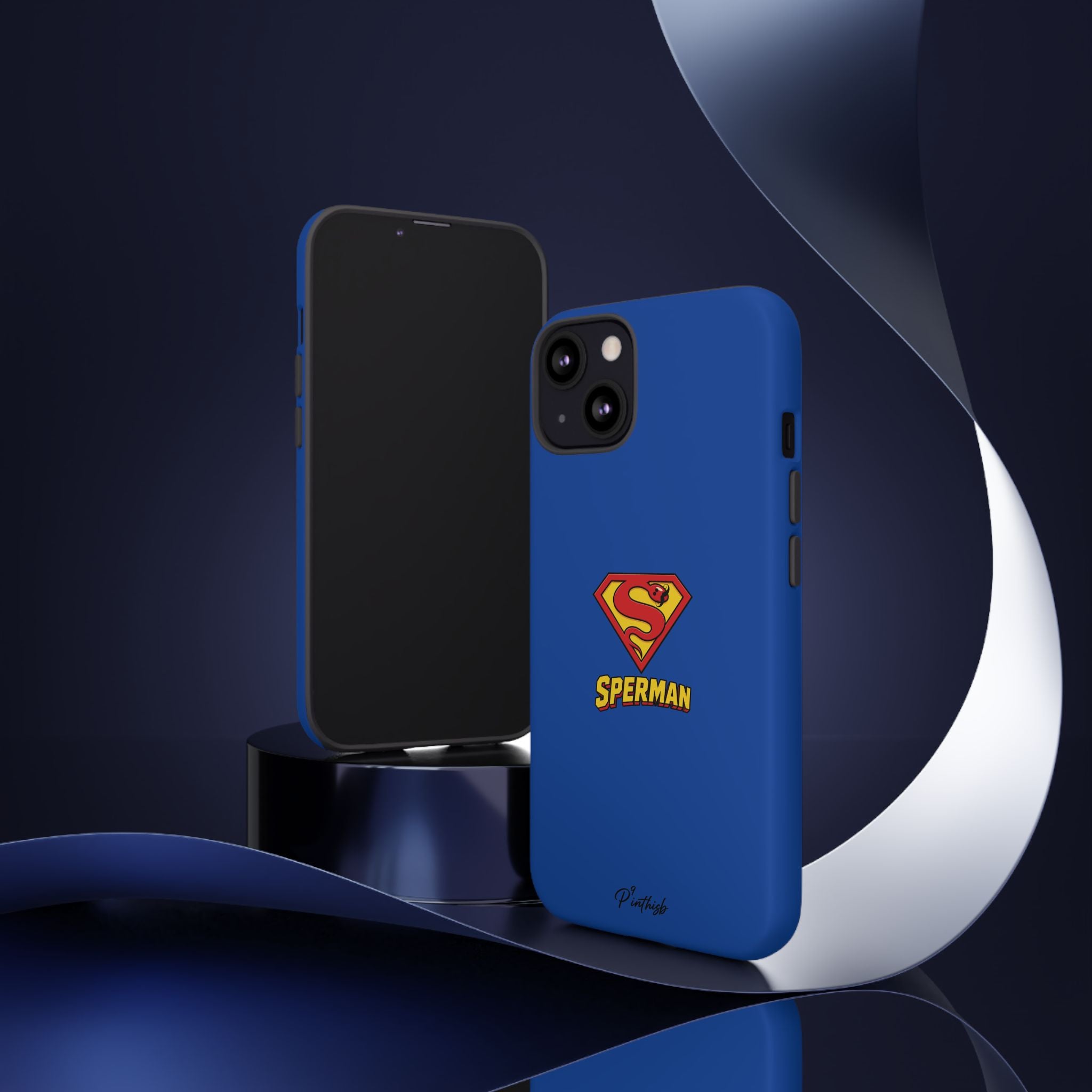"SPERMAN" Parody Logo Tough Phone Case