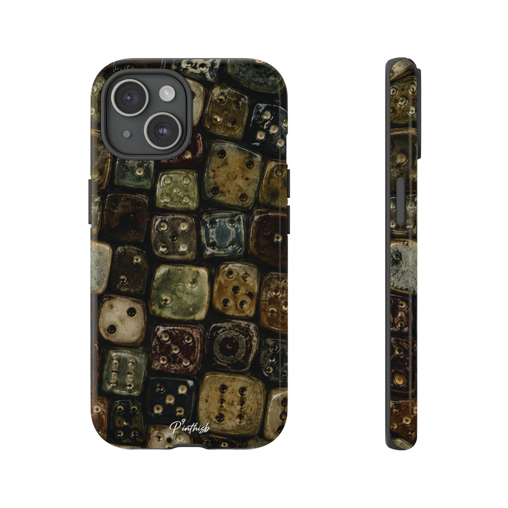 Vintage Dice Tile Phone Case