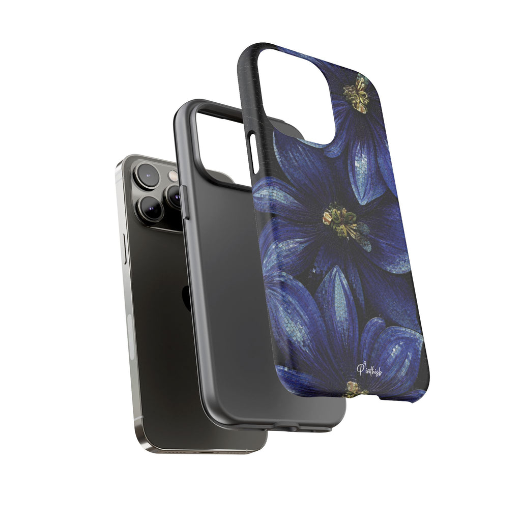 Blue Floral Tough Case