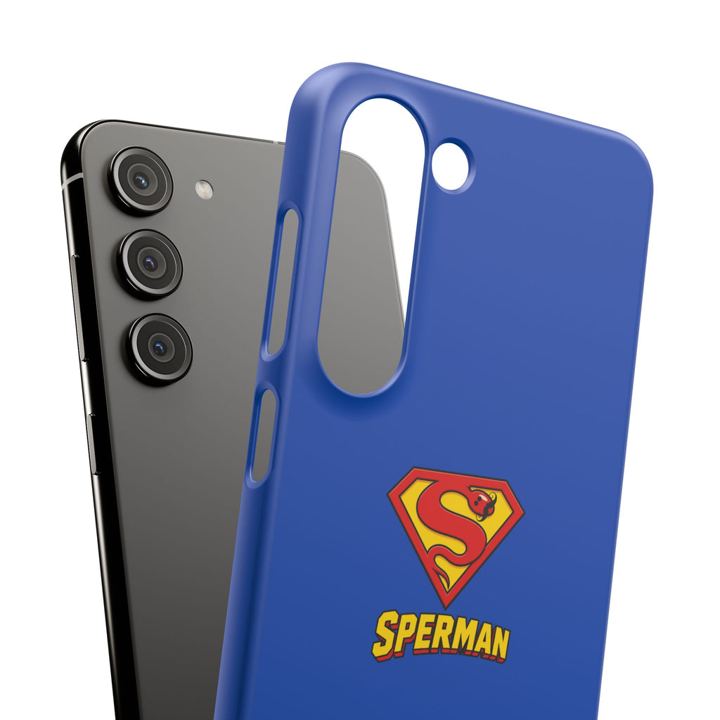 "SPERMAN" Parody Logo Snap Phone Case