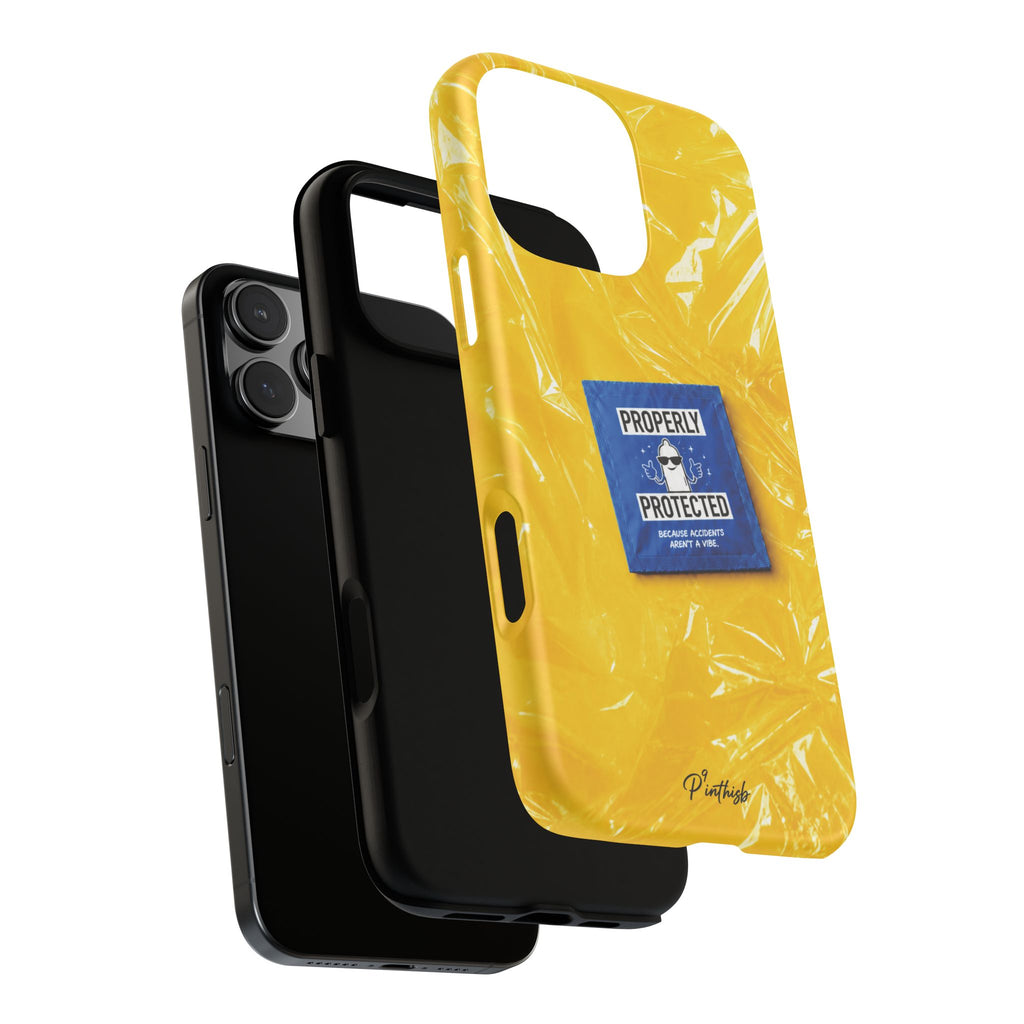 "Properly Protected" Graphic Phone Case