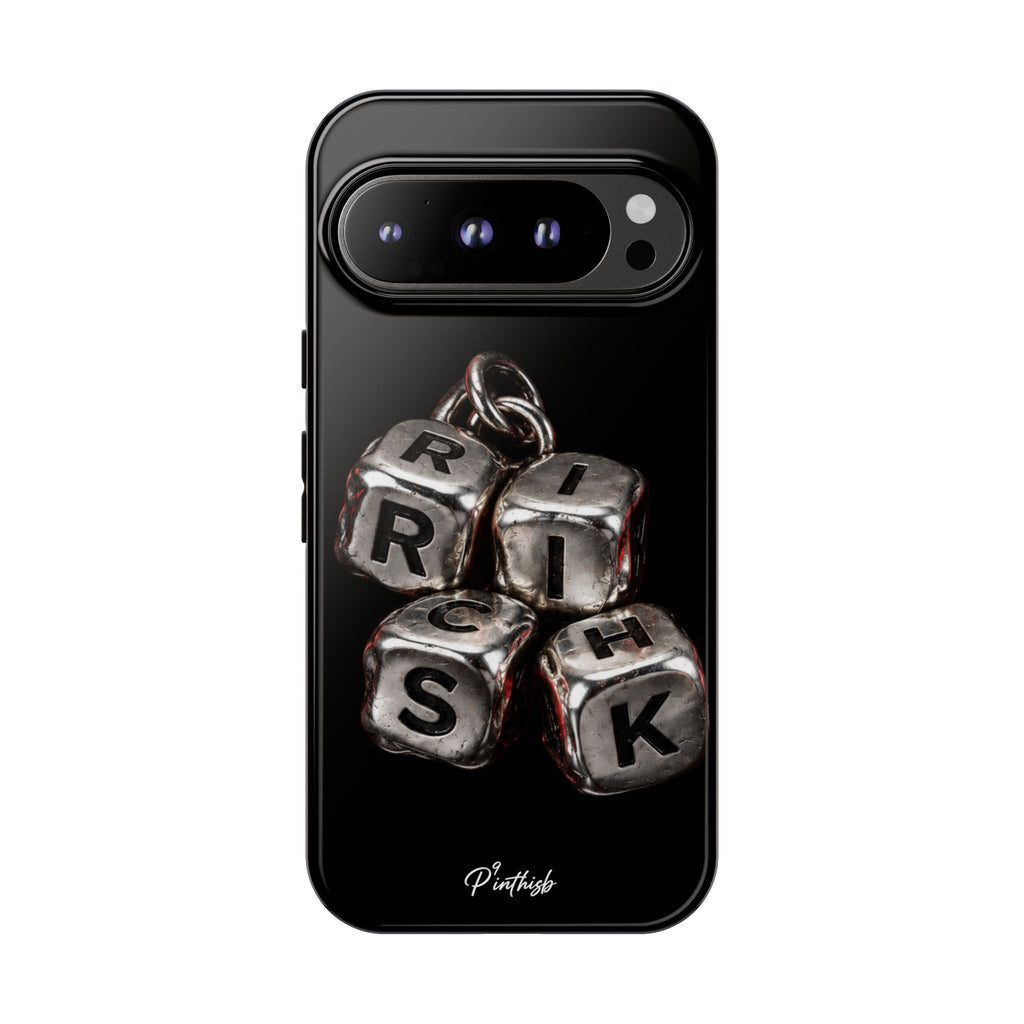 Metallic Dice 'RISK' Phone Case