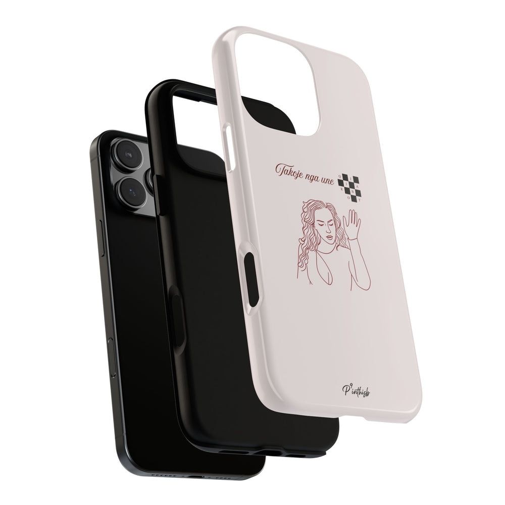 "Takoje nga une q*ja robt" tough phone case