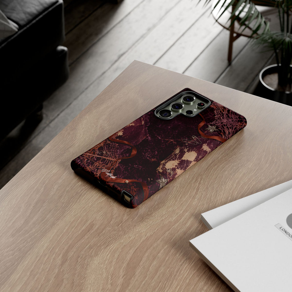 Dark Maroon Vintage Tough Case