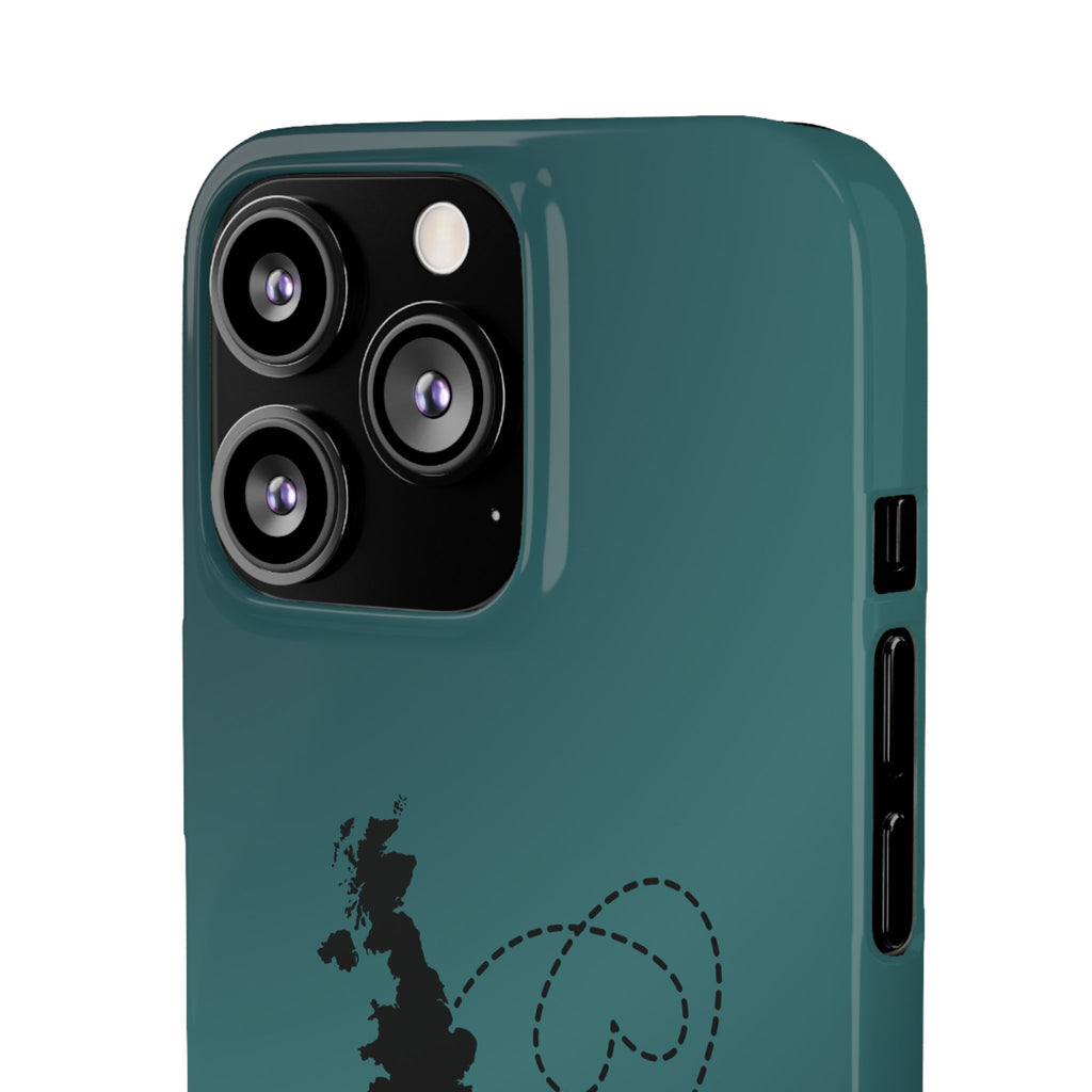 Copy of UK to Albania Pink Snap Phone Case