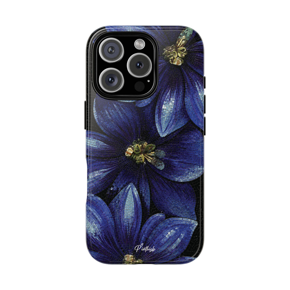 Blue Floral Tough Case